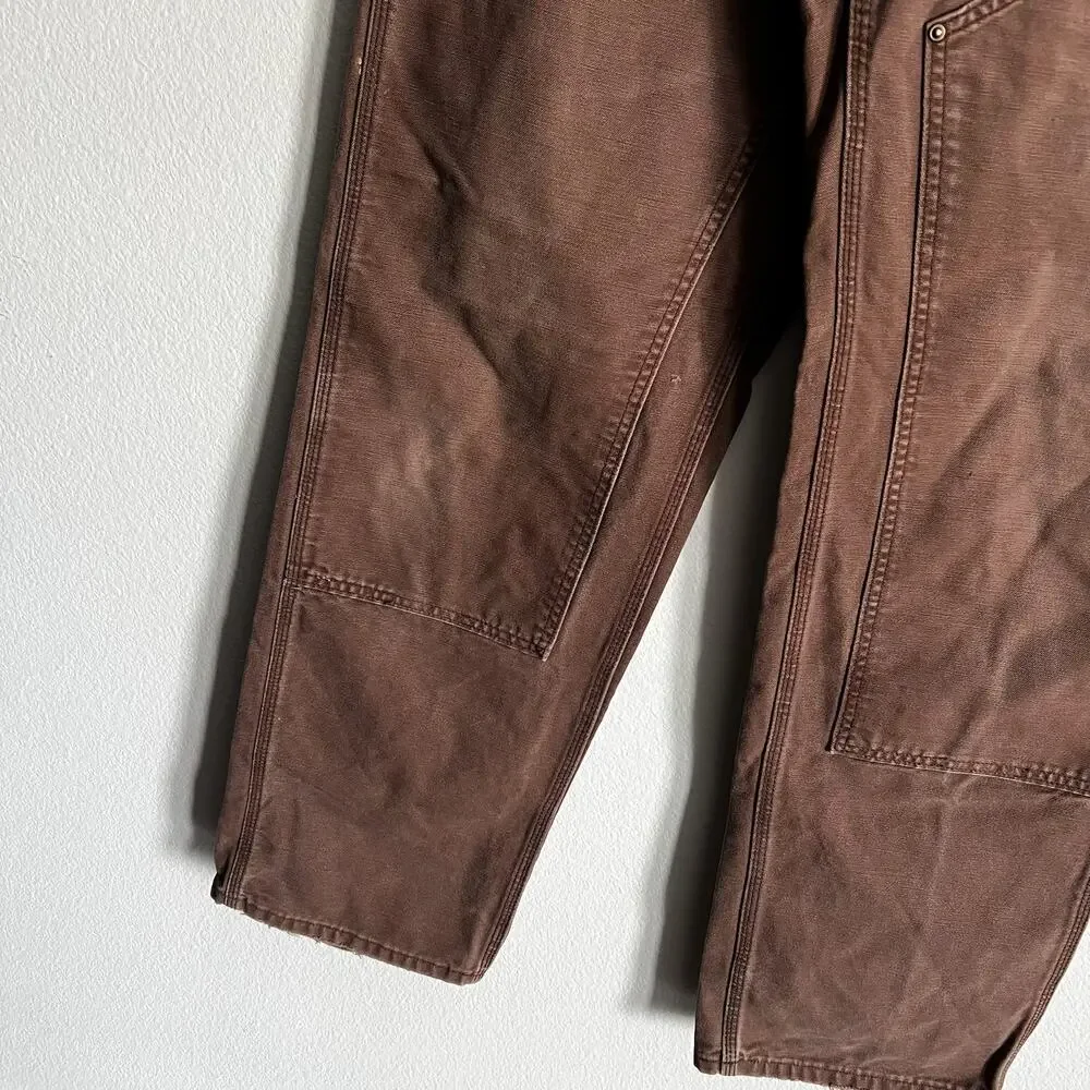 Carhartt B136 CHT brown double knee work wear carpenter pants